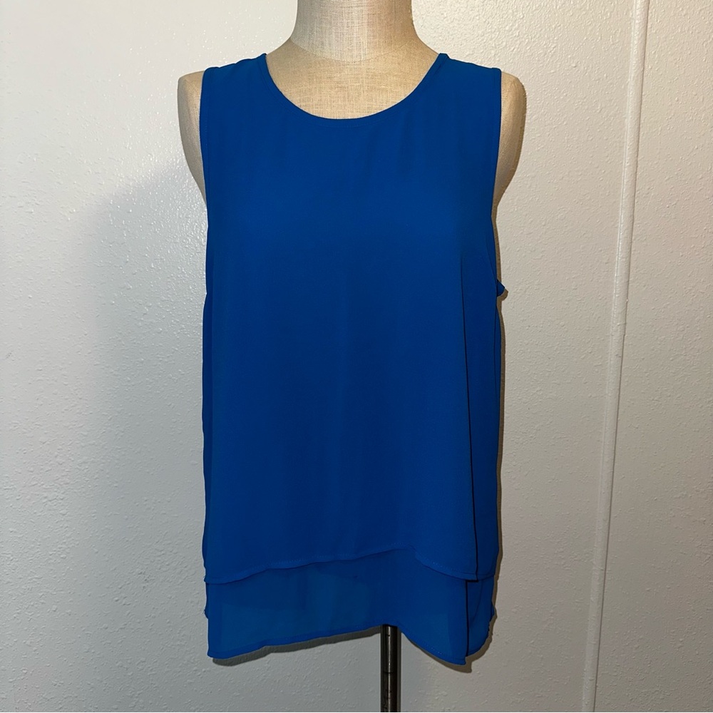 Michael Kors Royal Blue Sleeveless Blouse